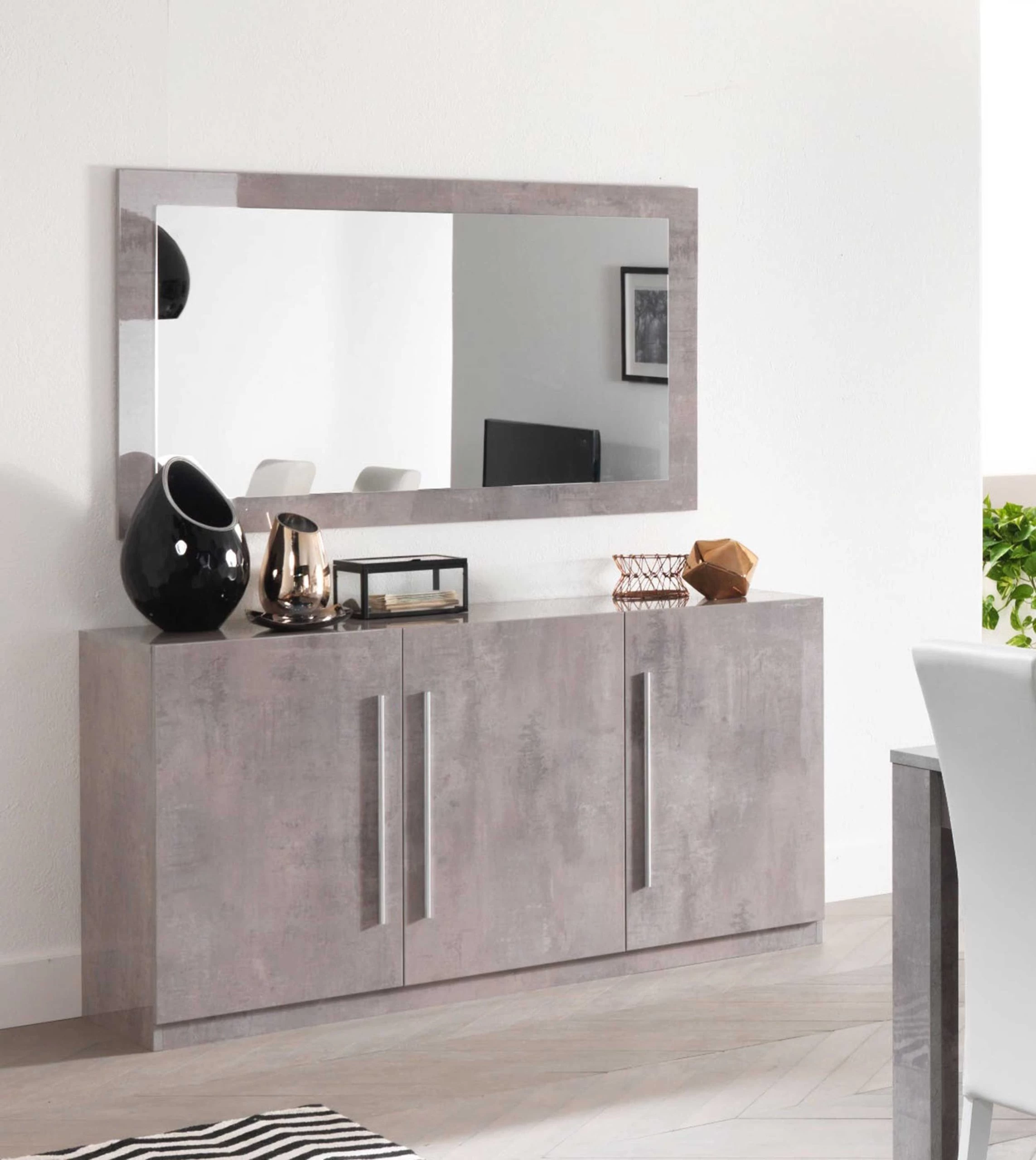 Spiegel Greta 140 Cm - Beton 2 Spiegel Greta 140 Cm - Beton - Afbeelding 2