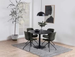 Ronde Eettafel Ibiza ø110 Cm - Zwart -Collectie Woonkamermeubels H000020291 8 356a
