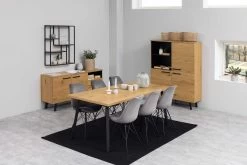 Buffetkast Manon 120cm - Eik/zwart -Collectie Woonkamermeubels H000020728 11 ad0a
