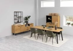 Buffetkast Manon 120cm - Eik/zwart -Collectie Woonkamermeubels H000020728 12 a1e0