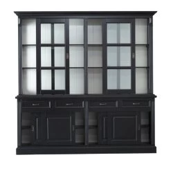 Buffetkast Provence 220cm Met 8 Deuren & 4 Lades - Zwart/wit -Collectie Woonkamermeubels HM29ABR 1 f82c