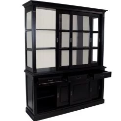 Buffetkast Provence 180 Cm Met 6 Deuren & 3 Lades - Zwart/wit 11 Buffetkast Provence 180 Cm Met 6 Deuren & 3 Lades - Zwart/wit -Collectie Woonkamermeubels HM29BR 3 4cef