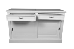 Dressoir Provence 150cm Met 2 Deuren & 2 Lades - Wit 6 Dressoir Provence 150cm Met 2 Deuren & 2 Lades - Wit -Collectie Woonkamermeubels HM81RW 2 a63a