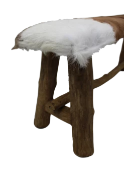 Decoratieve Bank Bangku 100cm Rustiek – Geitenhuid/teak 7 Decoratieve Bank Bangku 100cm Rustiek – Geitenhuid/teak -Collectie Woonkamermeubels HSM GB 2 3dc5