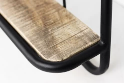 Wandplank Eran 50x50cm - Mangohout/ijzer 10 Wandplank Eran 50x50cm - Mangohout/ijzer -Collectie Woonkamermeubels ITC 5050 10 5602