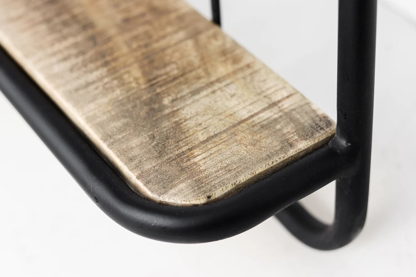 Wandplank Eran 50x50cm - Mangohout/ijzer 3 Wandplank Eran 50x50cm - Mangohout/ijzer - Afbeelding 3