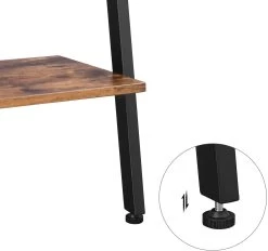 Ladderrek Leander 4 Legplanken - Rustiek Bruin/zwart 8 Ladderrek Leander 4 Legplanken - Rustiek Bruin/zwart -Collectie Woonkamermeubels LLS43BX 3 eb24