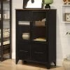 Vitrinekast Jaxx 4 Deuren - Rustiek Bruin/zwart