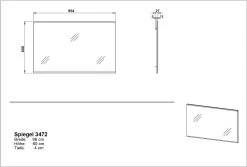 Spiegel Lissandro - Beuk 9 Spiegel Lissandro - Beuk -Collectie Woonkamermeubels MA 3472 BEM 4df2