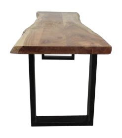 Eetbank SoHo 180cm U-kader – Acacia/ijzer -Collectie Woonkamermeubels MC BE150 3 d079