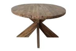 Eettafel Mosy 180x100cm Ovaal Met Kruispoot – New Vintage/teak -Collectie Woonkamermeubels MJH210VTG 2 f2b9