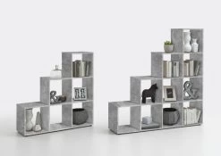 FMD Opbergrek Mega 6 Vakken - Beton 7 FMD Opbergrek Mega 6 Vakken - Beton -Collectie Woonkamermeubels Mega 1 2 Beton 9d50