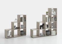 FMD Opbergrek Mega 6 Vakken - Grijze Eik -Collectie Woonkamermeubels Mega 1 2 Sandeiche 4b2d