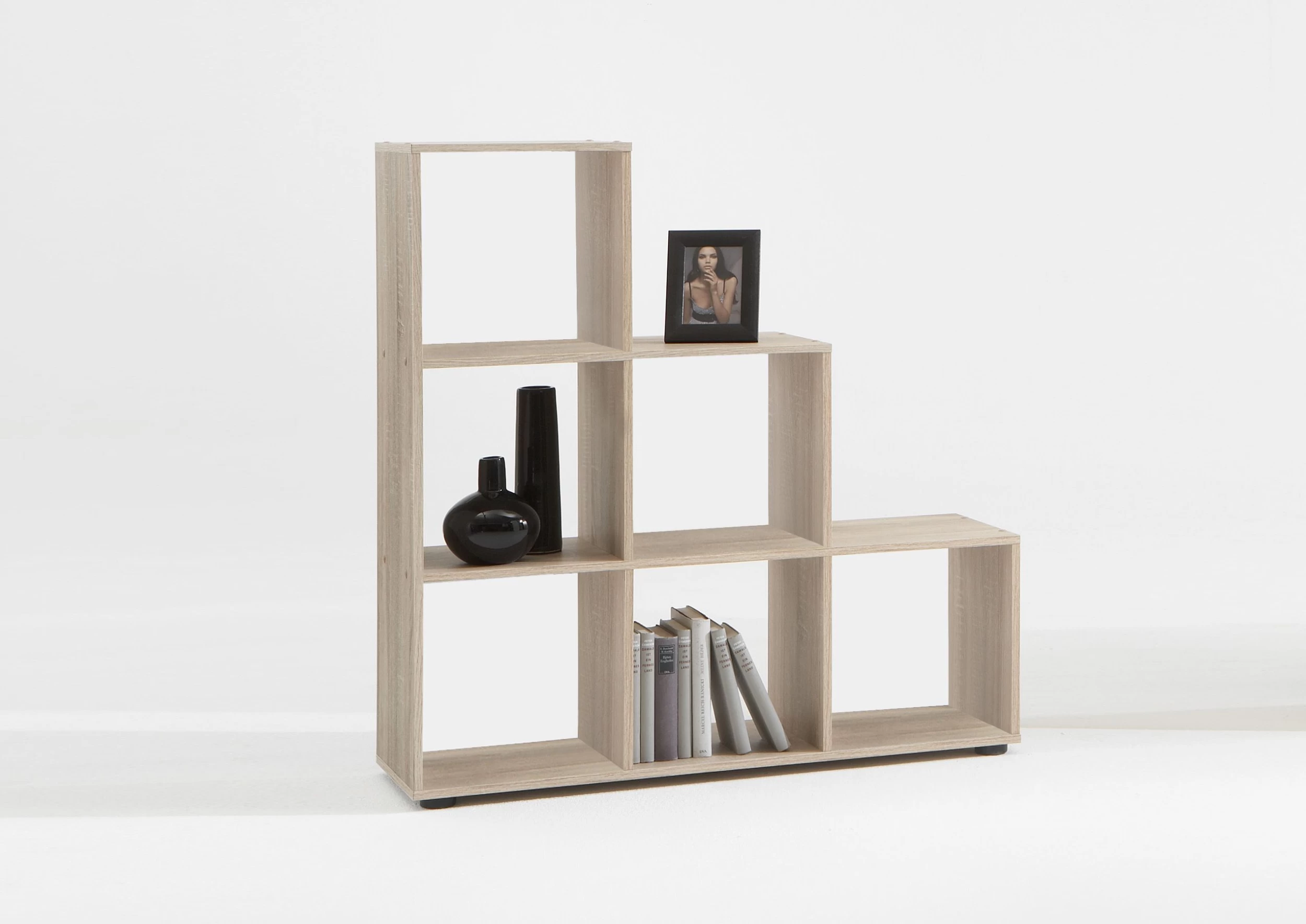 FMD Opbergrek Mega 6 Vakken - Bruine Eik 5 FMD Opbergrek Mega 6 Vakken - Bruine Eik - Afbeelding 5