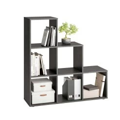 FMD Opbergrek Mega 6 Vakken - Grijs