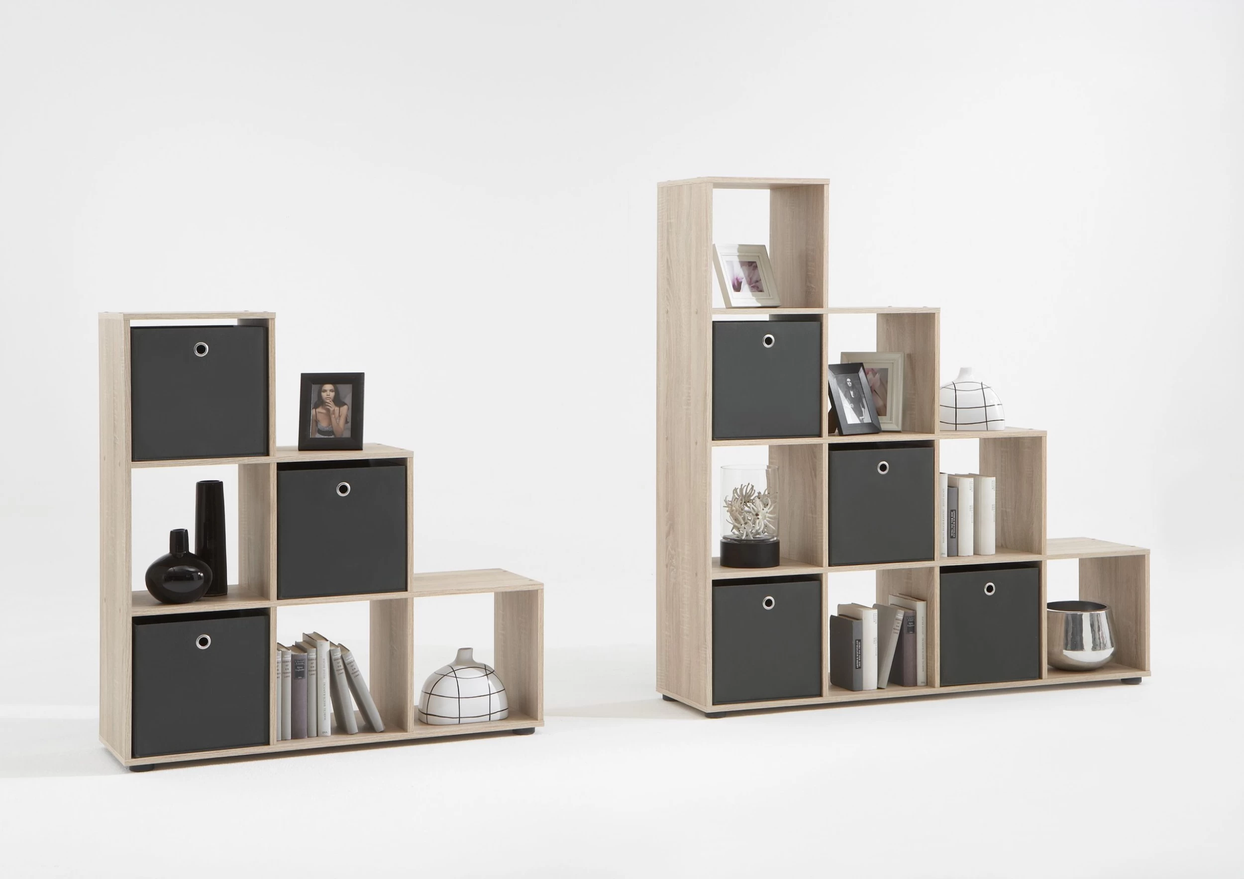 FMD Opbergrek Mega 6 Vakken - Bruine Eik 3 FMD Opbergrek Mega 6 Vakken - Bruine Eik - Afbeelding 3