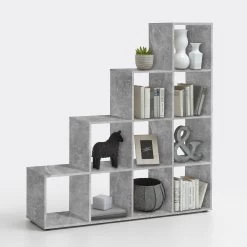 FMD Opbergrek Mega 10 Vakken - Beton