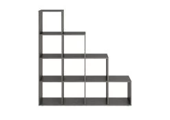 FMD Opbergrek Mega 10 Vakken - Grijs 7 FMD Opbergrek Mega 10 Vakken - Grijs -Collectie Woonkamermeubels Mega 2 Matera frontal dfdf