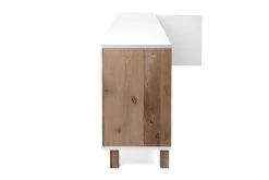 Dressoir Mercos 200cm 3 Deuren - Wit/old Style -Collectie Woonkamermeubels Menorca 57A Lowboard seite offen 843f