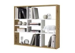 FMD Wandrek Mika - Oude Eik/hoogglans Wit -Collectie Woonkamermeubels Mika Artisan Oak Brillantwei ac95