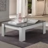 Salontafel Modena 126x67 - Wit/beton