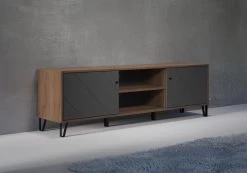 Tv-meubel Montez | 183 X 40 X 56 Cm | Antraciet Front -Collectie Woonkamermeubels Montez WO 2102 321 C4 dynamisch 20220803 700e