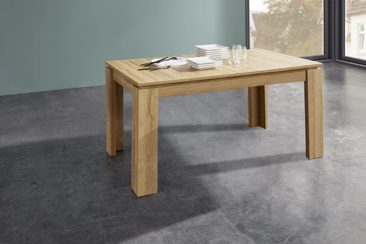 Eettafel Universal | Verlengbaar | 160 X 90 X 77 Cm | Wotan Oak 3 Eettafel Universal | Verlengbaar | 160 X 90 X 77 Cm | Wotan Oak - Afbeelding 3