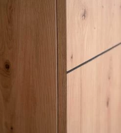 Commode Ted 80cm 2 Deuren - Eik/zwart -Collectie Woonkamermeubels Nola Detail 3 5bef