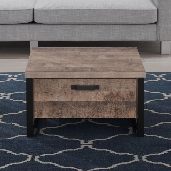 Salontafel Emile | 80 X 80 X 45 Cm | Tobacco Brown Oak-design 1 Salontafel Emile | 80 X 80 X 45 Cm | Tobacco Brown Oak-design