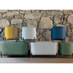 Poef Larry - Geel -Collectie Woonkamermeubels Ontwerp zonder titel 12 2f06