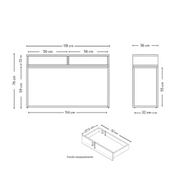 Sidetable Trend-wit -Collectie Woonkamermeubels Ontwerp zonder titel 12 4c2e