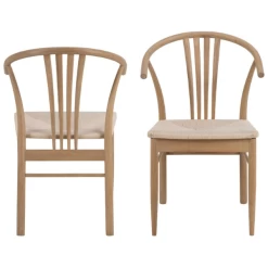 I_York Fauteuil: Off White Papieren Vlechten En Eikenhout -Collectie Woonkamermeubels Ontwerp zonder titel 21 d23b