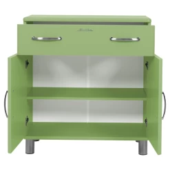 Bijzetkastje Malibu 2 Deuren 1 Lade - Groen 21 Bijzetkastje Malibu 2 Deuren 1 Lade - Groen -Collectie Woonkamermeubels Ontwerp zonder titel 22 46ab