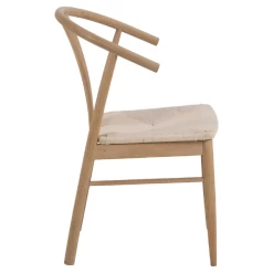 I_York Fauteuil: Off White Papieren Vlechten En Eikenhout -Collectie Woonkamermeubels Ontwerp zonder titel 23 53a9