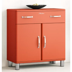 Bijzetkastje Malibu 2 Deuren 1 Lade - Rood