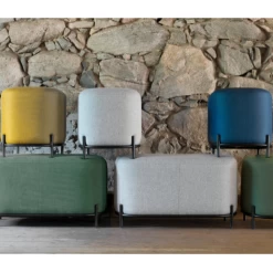 Poef Larry - Blauw -Collectie Woonkamermeubels Ontwerp zonder titel 40 f998