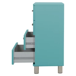 Ladekast Malibu 92 Cm Met 4 Lades - Laguneblauw -Collectie Woonkamermeubels Ontwerp zonder titel 42 8331