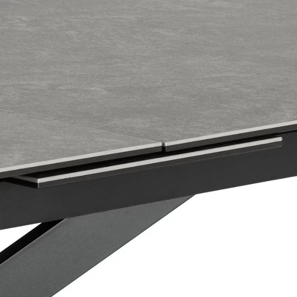 Irwine Rechthoekige Eettafel - Zwart Keramisch Blad, Kruisvoet 3 Irwine Rechthoekige Eettafel - Zwart Keramisch Blad, Kruisvoet - Afbeelding 3