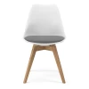 Kuipstoel Blair - Eik/grijs/wit