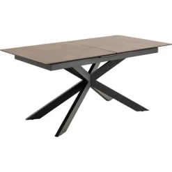 Roestbruine Keramische Eettafel Met Uitschuifblad - 168/210x90x76 Cm -Collectie Woonkamermeubels Ontwerp zonder titel 51 4b1c