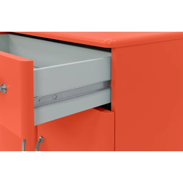 Ladekast Malibu 111,5 Cm Met 6 Lades - Rood 5 Ladekast Malibu 111,5 Cm Met 6 Lades - Rood - Afbeelding 5