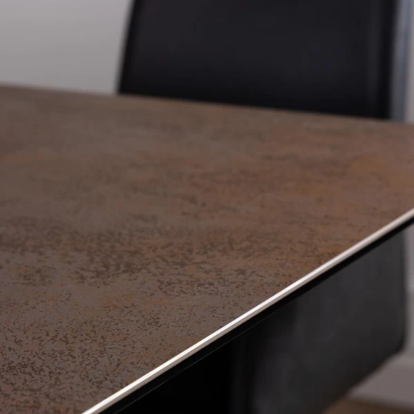 Roestbruine Rechthoekige Eettafel - 200/240x100cm 2 Roestbruine Rechthoekige Eettafel - 200/240x100cm - Afbeelding 2