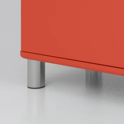 Bijzetkastje Malibu 2 Deuren 1 Lade - Rood 16 Bijzetkastje Malibu 2 Deuren 1 Lade - Rood -Collectie Woonkamermeubels Ontwerp zonder titel 59 babe