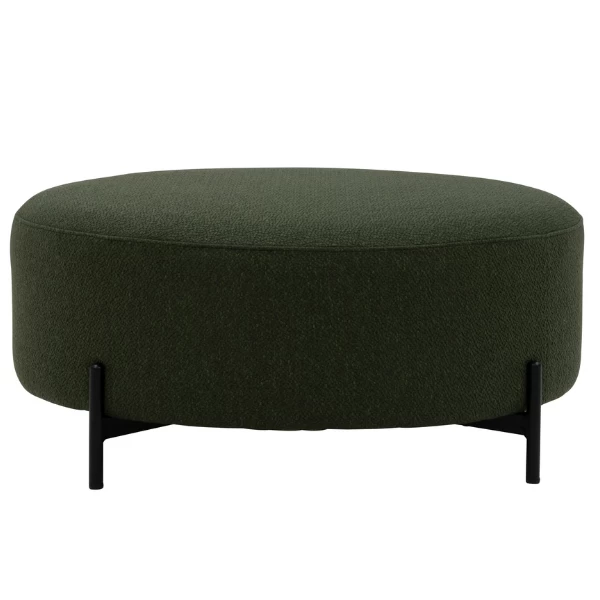 Ronde Poef Larry - Mosgroen 1 Ronde Poef Larry - Mosgroen