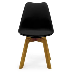 Kuipstoel Cléodie - Eik/zwart