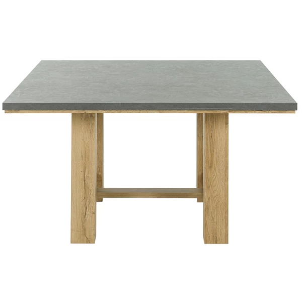Eettafel Louane 140x140cm - Eik/beton 3 Eettafel Louane 140x140cm - Eik/beton - Afbeelding 3