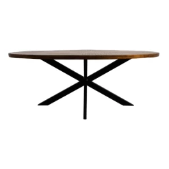 Eettafel Geraldton Ovaal 220x100cm Mangohout - Naturel/zwart 6 Eettafel Geraldton Ovaal 220x100cm Mangohout - Naturel/zwart -Collectie Woonkamermeubels Ontwerp zonder titel 77 f30e