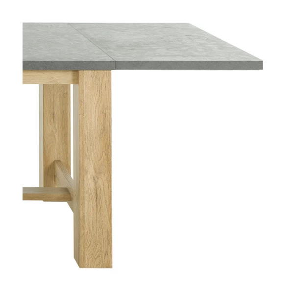 Verlengstuk Voor Eettafel Louane 55x97cm - Eik/beton 1 Verlengstuk Voor Eettafel Louane 55x97cm - Eik/beton