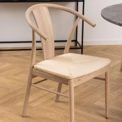 Janik Eetkamerstoel Met Armleuning: Off White Papieren Vlechten -Collectie Woonkamermeubels Ontwerp zonder titel 80 362f