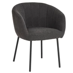Stoel 'Sevilla' Bouclé Grijs | Metalen Poten H-H 79 X B-L 57 X D-P 62 Cm 17 Stoel 'Sevilla' Bouclé Grijs | Metalen Poten H-H 79 X B-L 57 X D-P 62 Cm -Collectie Woonkamermeubels Ontwerp zonder titel 81 166d